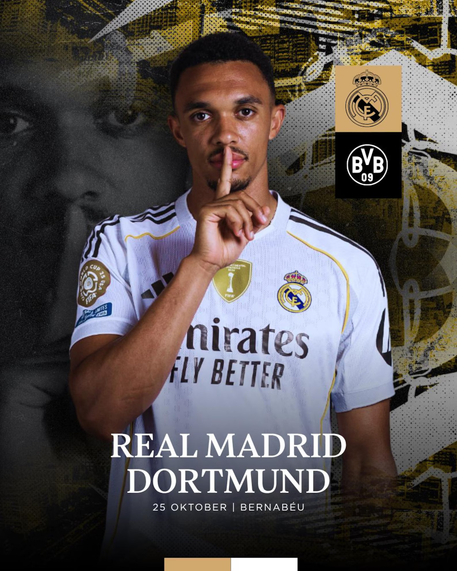 Real Madrid Football Poster Template: Editable Canva Matchday Graphics - Image 2