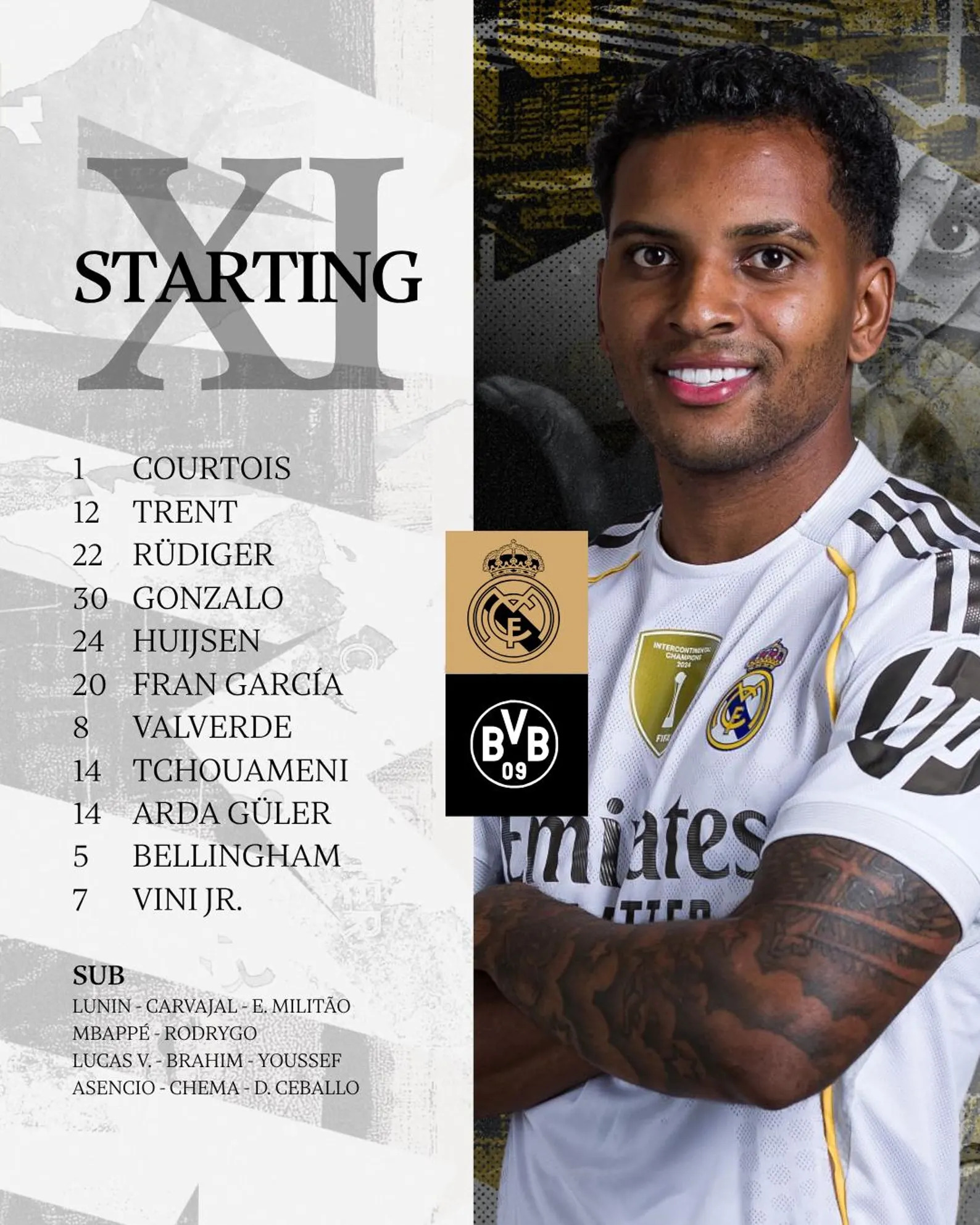 Real Madrid Football Poster Template: Editable Canva Matchday Graphics - Image 4